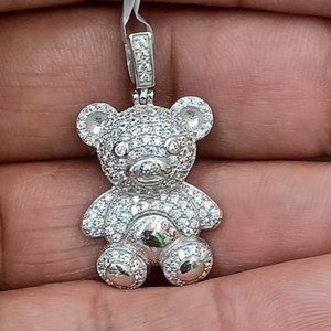 925 Sterling Silver Teddy Pendent